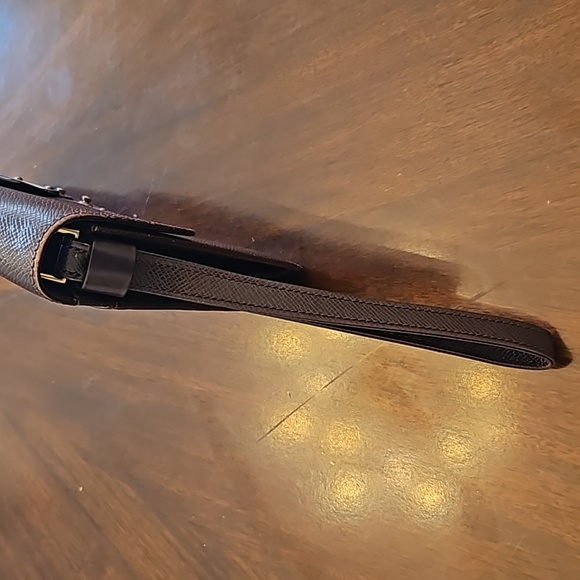 Louis Vuitton Tiaga Clutch Wristlet w Gold Chain Shoulder Strap,Burgandy Leather - Picture 16 of 17